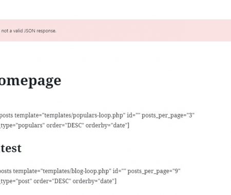 Wordpress error - "Updating failed. Error Message: The response is not a valid JSON response"